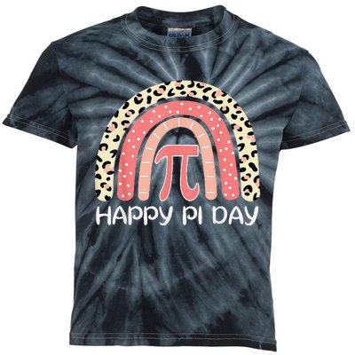 Rainbow Cheetah Happy Pi Day Math 3 14 Symbol Teacher Kids Tie-Dye T-Shirt