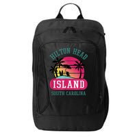 Retro Cool Hilton Head Island SC Beach Souvenir Novelty Art City Backpack