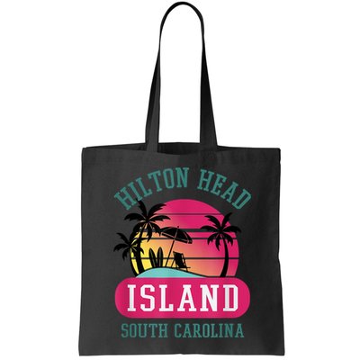 Retro Cool Hilton Head Island SC Beach Souvenir Novelty Art Bag