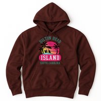 Retro Cool Hilton Head Island SC Beach Souvenir Novelty Art Hoodie