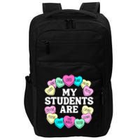 Retro Candy Heart Teacher Valentine's Positive Affirmation Impact Tech Backpack