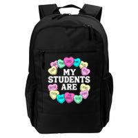 Retro Candy Heart Teacher Valentine's Positive Affirmation Daily Commute Backpack