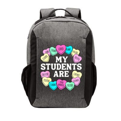 Retro Candy Heart Teacher Valentine's Positive Affirmation Vector Backpack