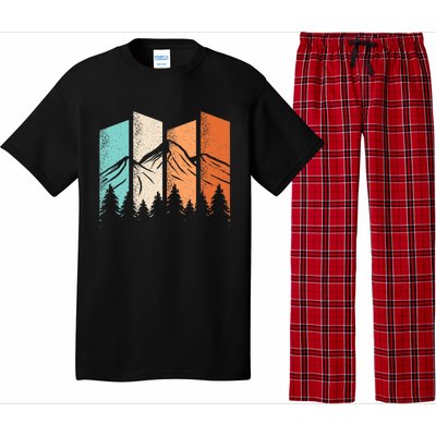 Retro Camping Hiking Nature Landscape Outdoor Pajama Set