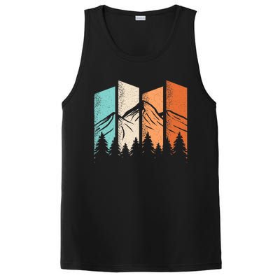 Retro Camping Hiking Nature Landscape Outdoor PosiCharge Competitor Tank