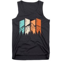 Retro Camping Hiking Nature Landscape Outdoor Tank Top