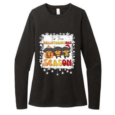 Rottweiler Christmas Halloween Tis The Hallothanksmas Gift Womens CVC Long Sleeve Shirt