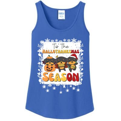 Rottweiler Christmas Halloween Tis The Hallothanksmas Gift Ladies Essential Tank