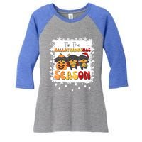 Rottweiler Christmas Halloween Tis The Hallothanksmas Gift Women's Tri-Blend 3/4-Sleeve Raglan Shirt