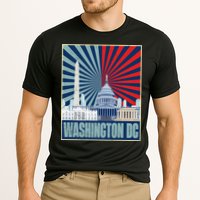 Retro Capitol Hill Washington DC American Flag Cooling Performance Crew T-Shirt