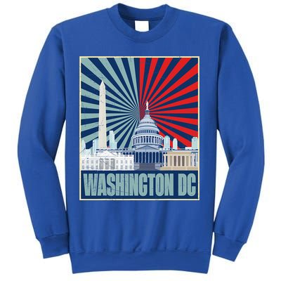Retro Capitol Hill Washington DC American Flag Sweatshirt