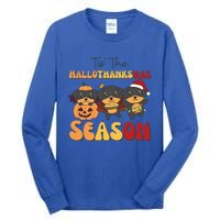 Rottweiler Christmas Halloween Tis The Hallothanksmas Gift Tall Long Sleeve T-Shirt