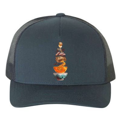 Ramen Composition High Quality Yupoong Adult 5-Panel Trucker Hat