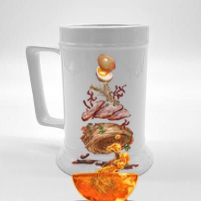 Ramen Composition High Quality Beer Stein