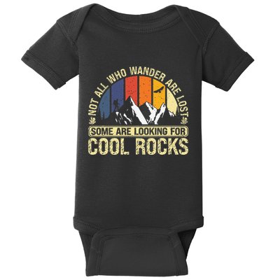 Rock Collector Hunting For Rockhound Geologist Geod Hunter Baby Bodysuit