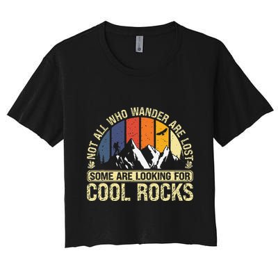 Rock Collector Hunting For Rockhound Geologist Geod Hunter Crop Top