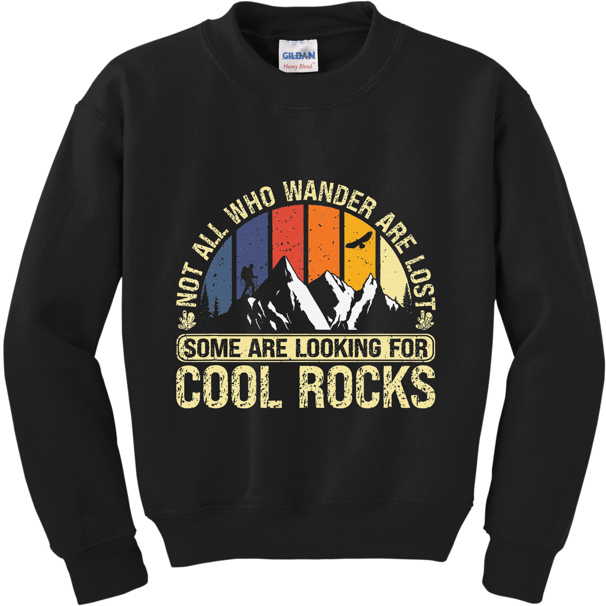 Rock Collector Hunting For Rockhound Geologist Geod Hunter Kids Sweatshirt