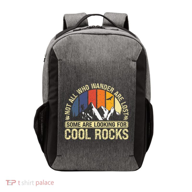 Rock Collector Hunting For Rockhound Geologist Geod Hunter Vector Backpack