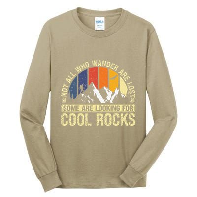 Rock Collector Hunting For Rockhound Geologist Geod Hunter Tall Long Sleeve T-Shirt