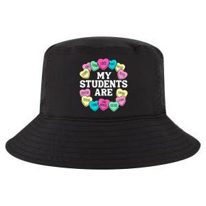 Retro Candy Heart Teacher Valentine's Positive Affirmation Cool Comfort Performance Bucket Hat