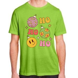 Retro Christmas Ho Ho Ho Festive Holiday Adult ChromaSoft Performance T-Shirt