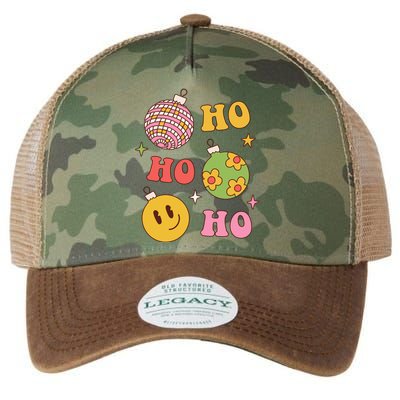 Retro Christmas Ho Ho Ho Festive Holiday Legacy Tie Dye Trucker Hat