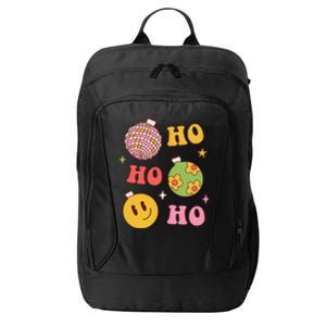 Retro Christmas Ho Ho Ho Festive Holiday City Backpack