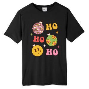 Retro Christmas Ho Ho Ho Festive Holiday Tall Fusion ChromaSoft Performance T-Shirt