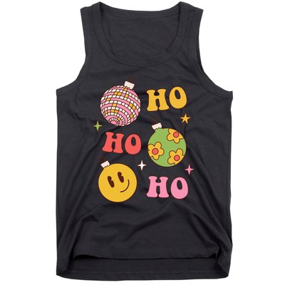Retro Christmas Ho Ho Ho Festive Holiday Tank Top