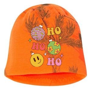 Retro Christmas Ho Ho Ho Festive Holiday Kati - Camo Knit Beanie