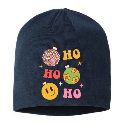 Retro Christmas Ho Ho Ho Festive Holiday Sustainable Beanie