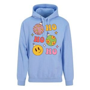 Retro Christmas Ho Ho Ho Festive Holiday Unisex Surf Hoodie