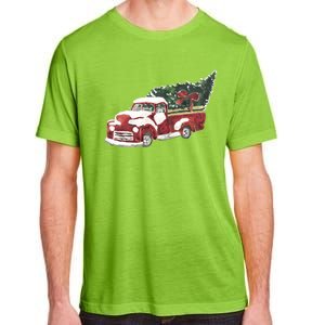 Retro Christmas Holiday Truck Adult ChromaSoft Performance T-Shirt