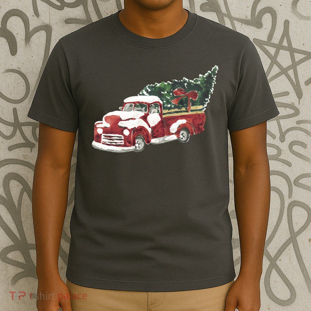 Retro Christmas Holiday Truck T-Shirt