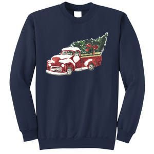 Retro Christmas Holiday Truck Sweatshirt