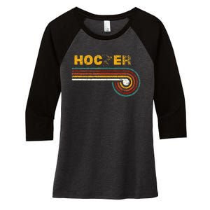 Retro Cole Hocker Track 1500 Race Women's Tri-Blend 3/4-Sleeve Raglan Shirt