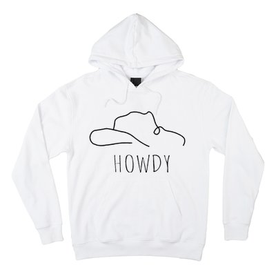 Retro Cowboy Hat Howdy Western Country Texas Cowgirls Hoodie