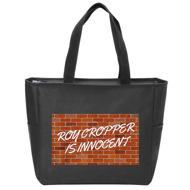 Roy Cropper Is Innocent Free Roy Zip Tote Bag