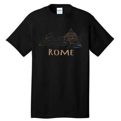 Rome Colosseum Italy Italia Roman Amphitheatre Ancient Rome Tall T-Shirt