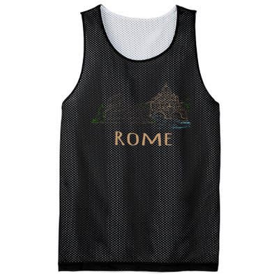 Rome Colosseum Italy Italia Roman Amphitheatre Ancient Rome Mesh Reversible Basketball Jersey Tank