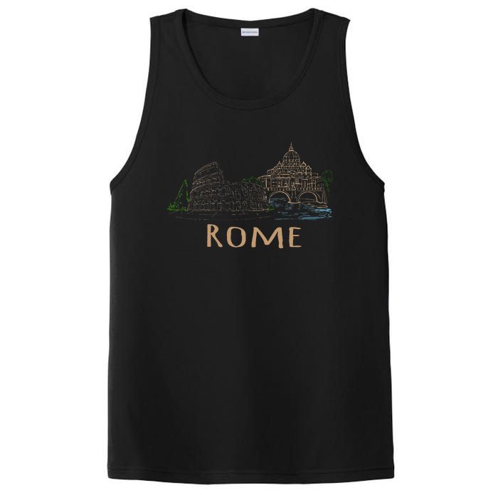 Rome Colosseum Italy Italia Roman Amphitheatre Ancient Rome PosiCharge Competitor Tank