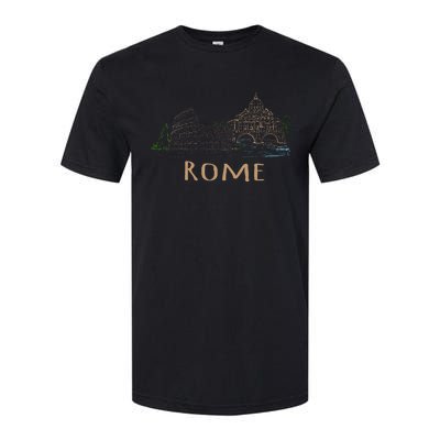 Rome Colosseum Italy Italia Roman Amphitheatre Ancient Rome Softstyle® CVC T-Shirt