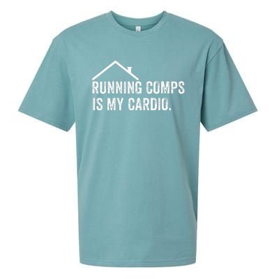 Running Comps Is My Cardio Funny Realtor Apparel Men Women Sueded Cloud Jersey T-Shirt