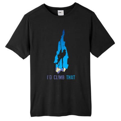 Rock Climber Id Climb That Mountain Climbing Tall Fusion ChromaSoft Performance T-Shirt