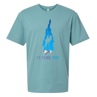 Rock Climber Id Climb That Mountain Climbing Sueded Cloud Jersey T-Shirt