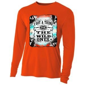 Retro Cowgirl I Got A Thing For The Wild Ones Cooling Performance Long Sleeve Crew