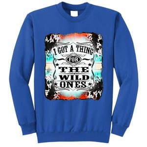 Retro Cowgirl I Got A Thing For The Wild Ones Sweatshirt