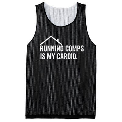 Running Comps Is My Cardio Funny Realtor Apparel Mesh Reversible Basketball Jersey Tank