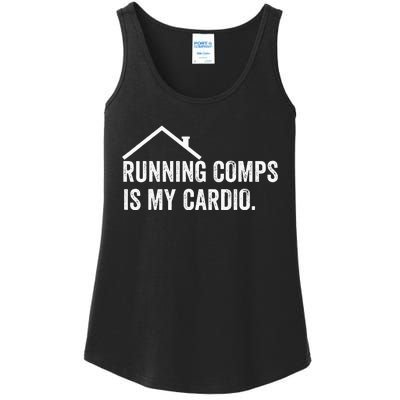 Running Comps Is My Cardio retro Realtor Apparel Ladies Essential Tank