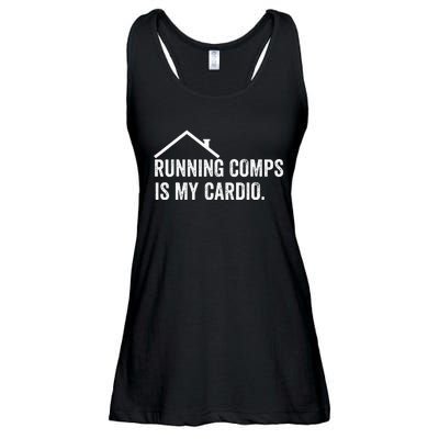 Running Comps Is My Cardio retro Realtor Apparel Ladies Essential Flowy Tank